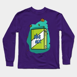 Nob Nax - comics snacks (background) Long Sleeve T-Shirt